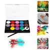 Fast Delivery Body Painting Face Color Kit Children's Safe Non-toxic Flash Tattoo Art Palette Makeup Halloween Dance Party 5