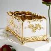 1Pcs Victorian Decor Facial Tissue Box Holder Cover Bathroom Office, Silver Plastic Tissue Holder 3