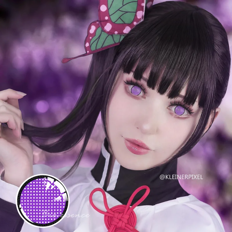 Colourfuleye  Demon Slayer Anime Violet Cosplay Colored Contacts
