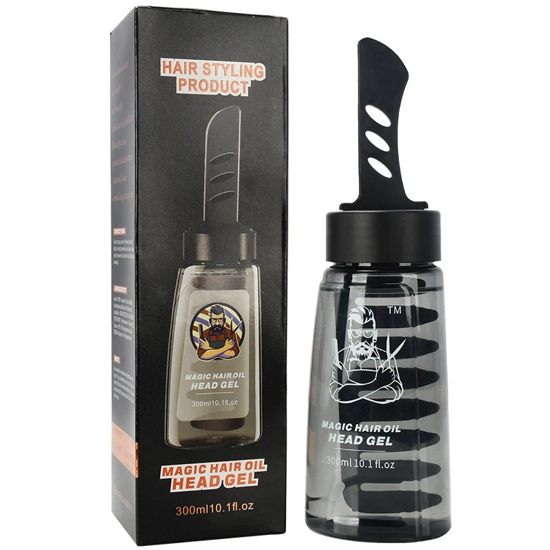 Men's Styling Gel, a Comb to Set, Cool Men's Back Hair, Wash-Free, Refreshing Non-Sticky, Long-Lasting Styling