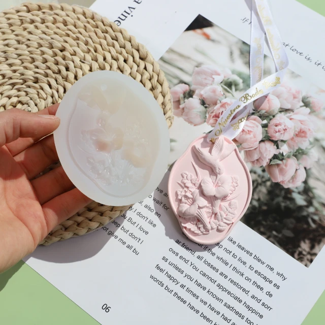 Vine Flower Candle Silicone Mold for Handmade Chocolate Decoration Gypsum  Aromatherapy Soap Resin Candle Silicone Mould