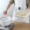 Save Space Dumpling Box Quick-frozen Wonton Tray Large Capacity Large Capacity Design Home Kitchen Fashion White 6