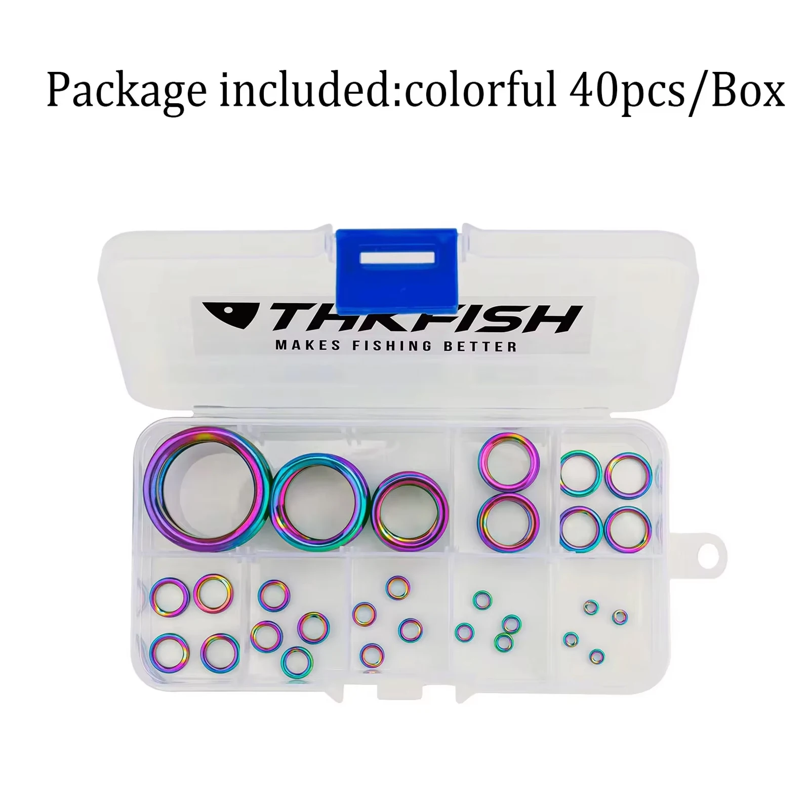 40pcs Durable Fishing Rig Rings - Round Connectors