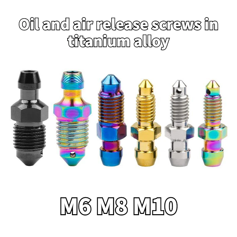 

Titanium Bolt M6 M8 M10 for Motorcycle Brake Caliper Oil Drain Deflation Screws