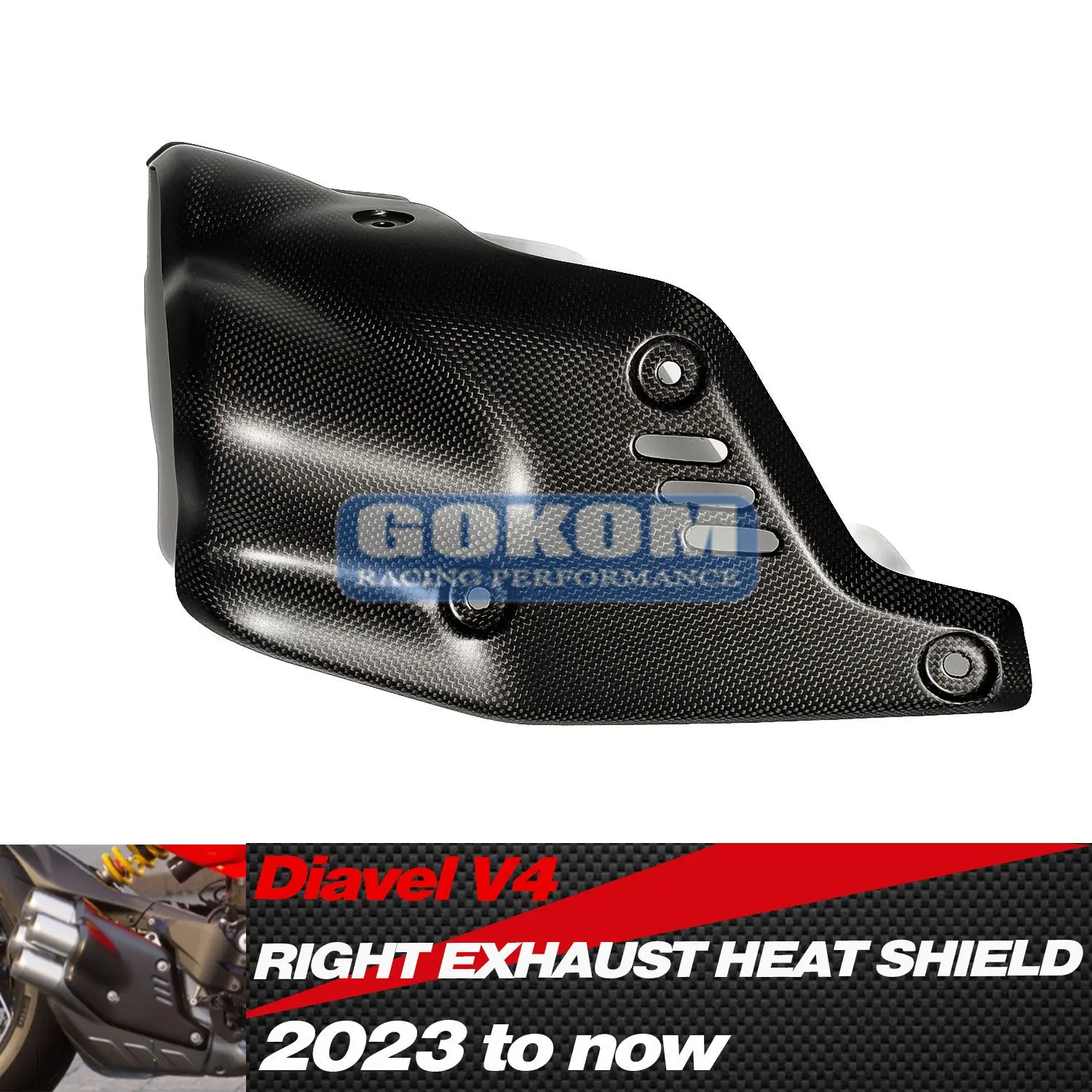 GokomRacingMotorcyclePartsCarbonFiberForDucatiDiavelV42023