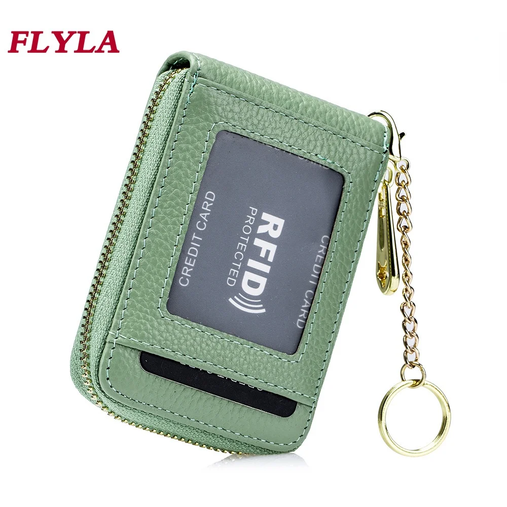 Explosive Exquisite Women Card Holder Rfid Leather Multifunctional Male