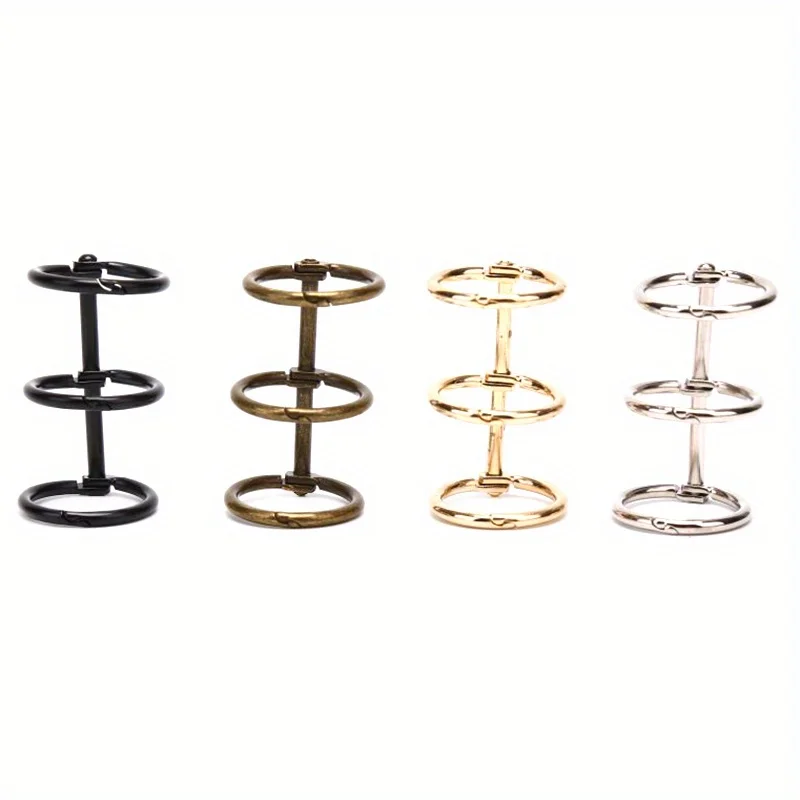 8Pcs 레트로 금속 루스 리프 북 바인더 힌지 링 바인딩 링 노트북 앨범 스크랩북 클립 용 캘린더 서클