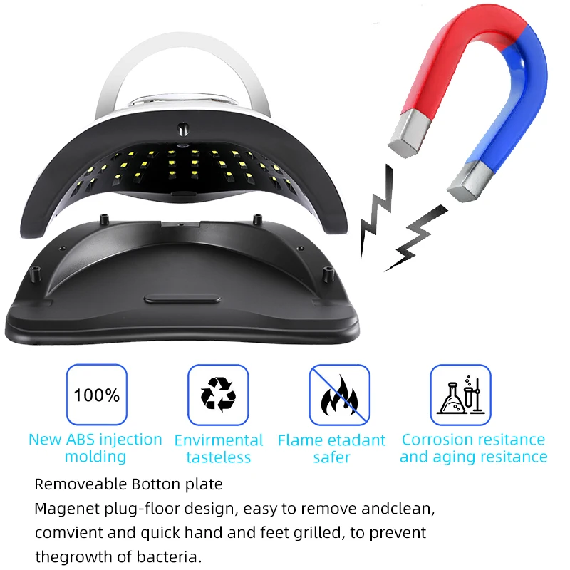 66 LED UV Lamp For Nails Gel Polish Nail Drying Lamp With Smart Sensor Gel Lamp For Manicure Machine Nail Art Salon Equipment 6