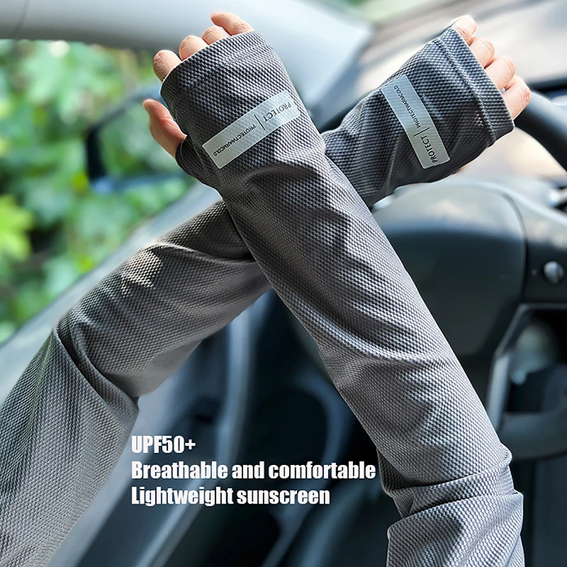 

Unisex Cooling Arm Sleeve Glove Protector Sports Running UV Sun Protection Outdoor Men Fishing Riding Sleeve Scarf