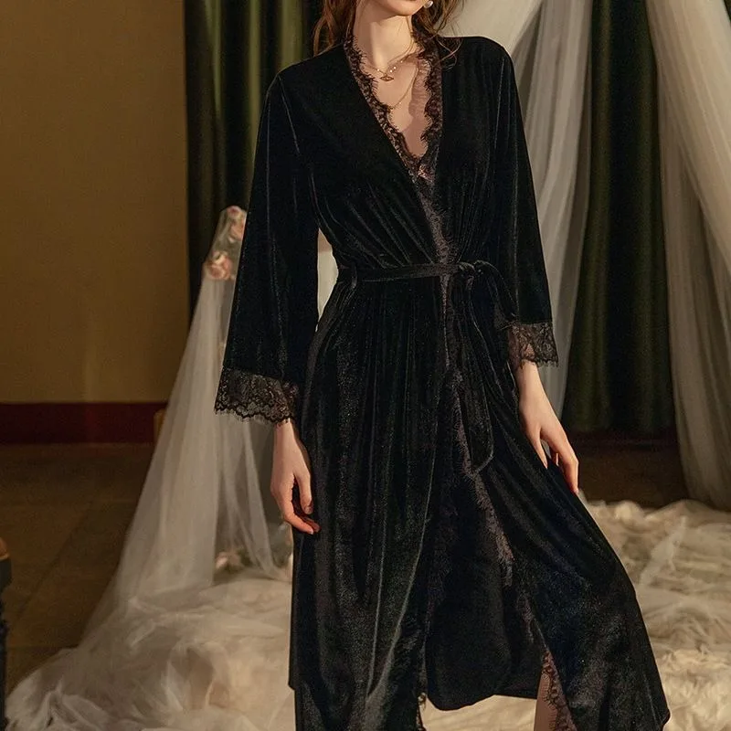 Spring Summer New Nightdress Sexy Halter Lingerie Lace Plus Size Pajamas Ladies Lacework Sleepwear Hollowed Out Backless Pyjamas
