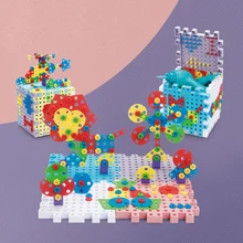 252 sztuk śruba 3D Puzzle zabawki dla dzieci DIY kreatywny mozaika Puzzle zabawki dla chłopców dzieci symulacji przybornik edukacyjne zabawki tanie i dobre opinie YUHUANQUEEN CN (pochodzenie) MATERNITY 7-12m 13-24m 25-36m 4-6y 7-12y 12 + y 18 + Z tworzywa sztucznego Zwierzęta i Natura
