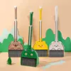 Household Mini Kids Broom and Dustpan Set Creative Pretend Play Toy Housekeeping Play Set Toddlers Cleaning Toys Set for Boys 1