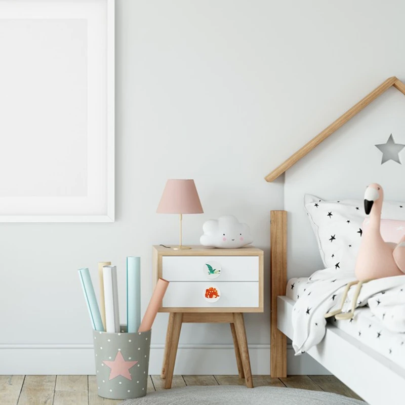 Description Picture 5 of itemWooden Door Handles Cute Dinosaur Wood Furniture Handles For Cabinets And Drawers Door Knobs Kitchen Cupboard Wardrobe Pulls