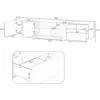 TV Stand for TVs Up to 80" Modern Entertainment Center with High Gloss UV Surface White & Black Wood Television Media Console 2