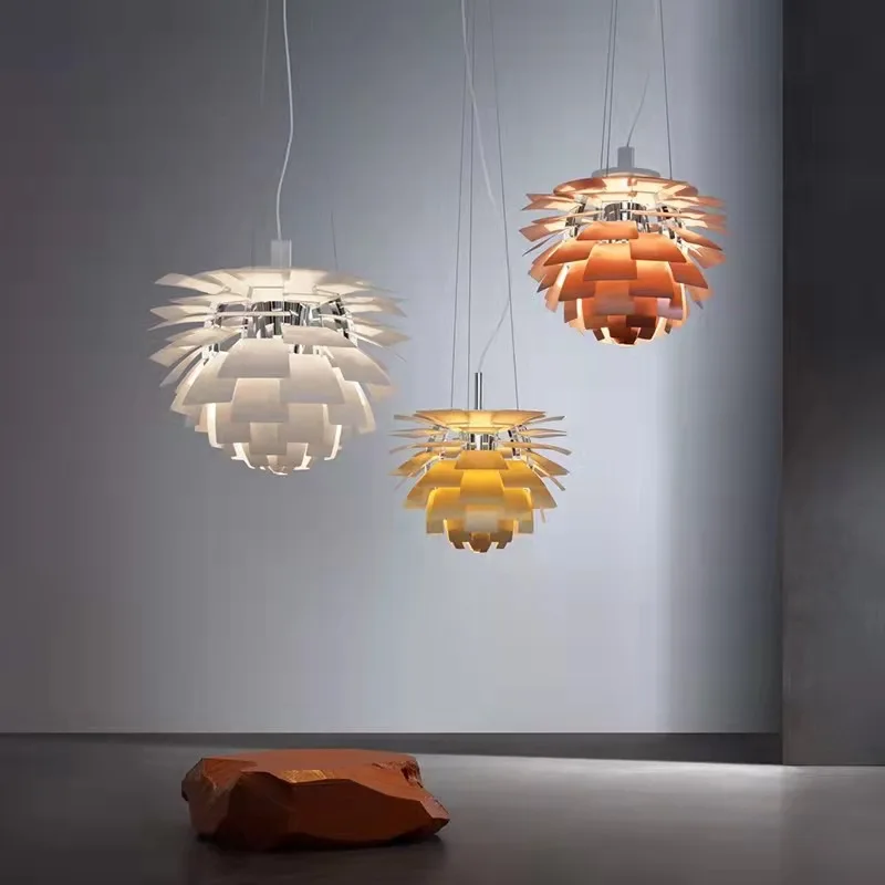 

PH Artichoke Pendant Lamp LED Pinecone Lights Louis designer aluminium lampshade Living Room Decor home design light
