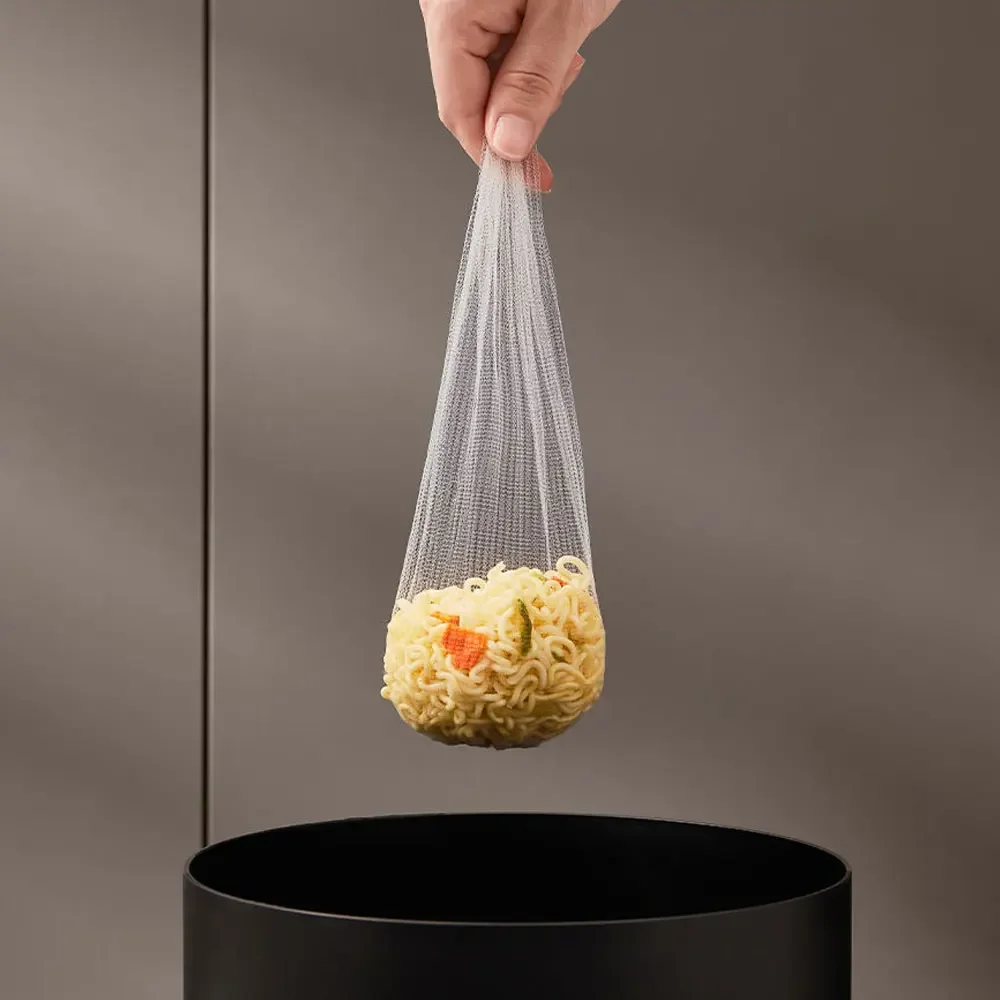 Hanging Net Filter Bag Multi-Purpose Triangle Drainage Rack Drain Basket Kitchen Sink Filter Leftovers Soup Food Drainer