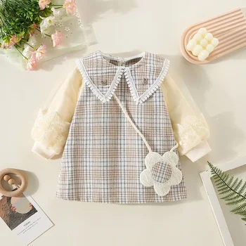 Plaid Princess Baby Dress 1