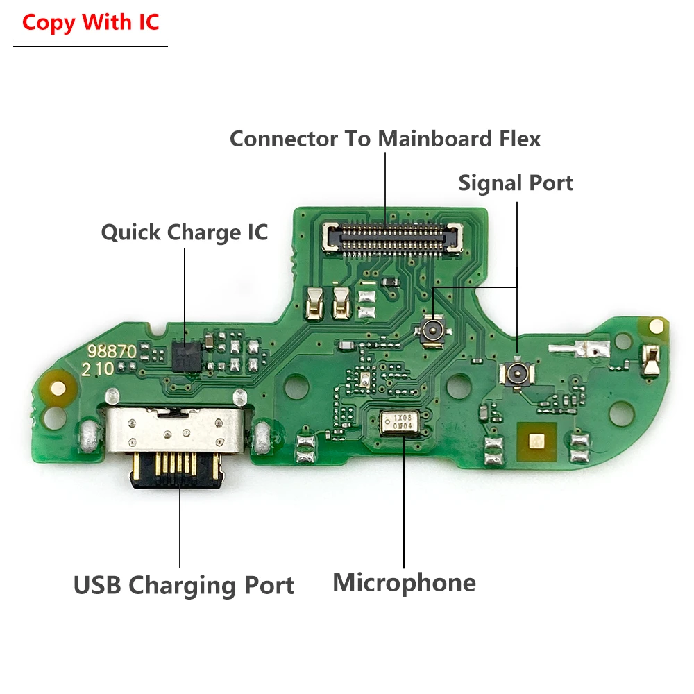 Carte PCB Port De Chargement Pour Motorola One Action - Neuf, Avec Micro Et Connecteur USB