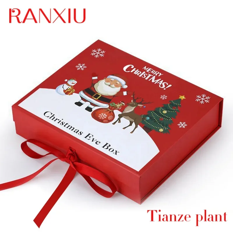 

Custom 2022 Ready to ship Small red gift box Eve Box High quality folding gift Box