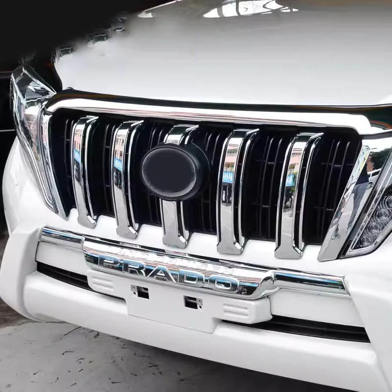 

Car Front Grille Mesh Bumper Middle Mesh Trim Strip Shape Exterior Accessories for Toyota Land Cruiser Prado FJ150 2014 - 2017