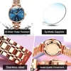 JSDUN Imported Swiss Quartz Watch for Women Luxury Rose Gold Sapphire Crystal Elegant Ladies Wristwatch Waterproof Girls Watch 2