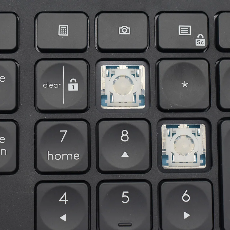 Replacement Keycap Key Cap &Scissor Clip&Hinge For Logitech Craft MX Keys Keyboard KEY & Clips GreyBlack images - 6