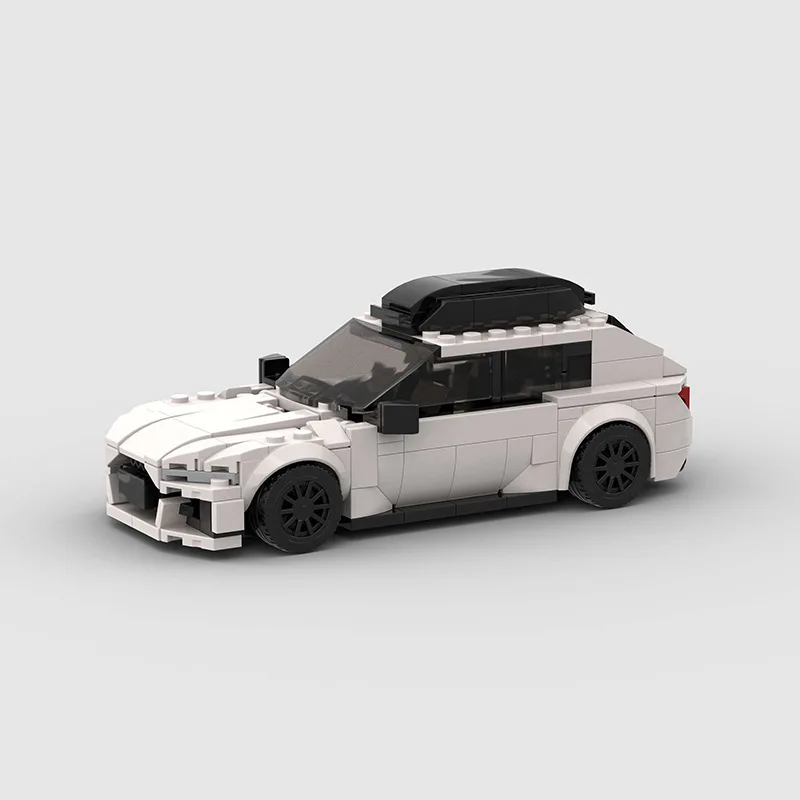 

MOC RS6 скоростные чемпионы, белые супер спортивные автомобили, строительные блоки, набор кирпичей, детские игрушки, подарки для мальчиков и девочек