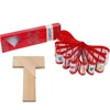 1 Pcs T Word Puzzle Wooden Children Kid Brain Teaser Educational Classical Toys 2