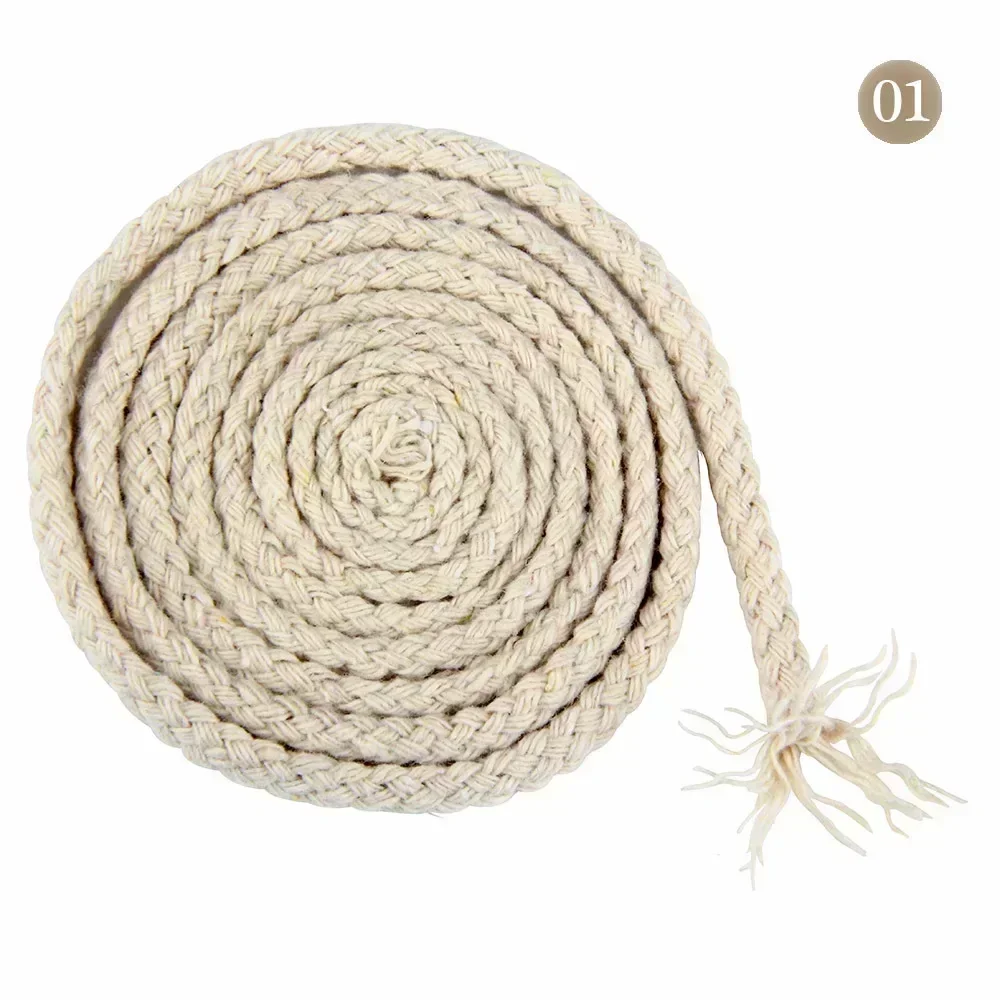 Premium Cotton Twisted Rope for Sewing & Crafting - 10M 5/7mm, Ideal for Bag Straps & Home Decor
