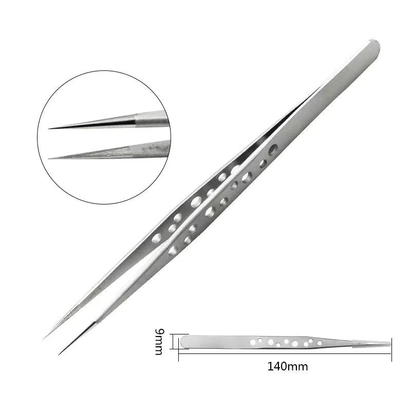 Industrial Precision Tweezers Anti-static Magnetic Stainless Steel Tweezers Set For Electronics Soldering Maintenance Hand Tools precision tweezers