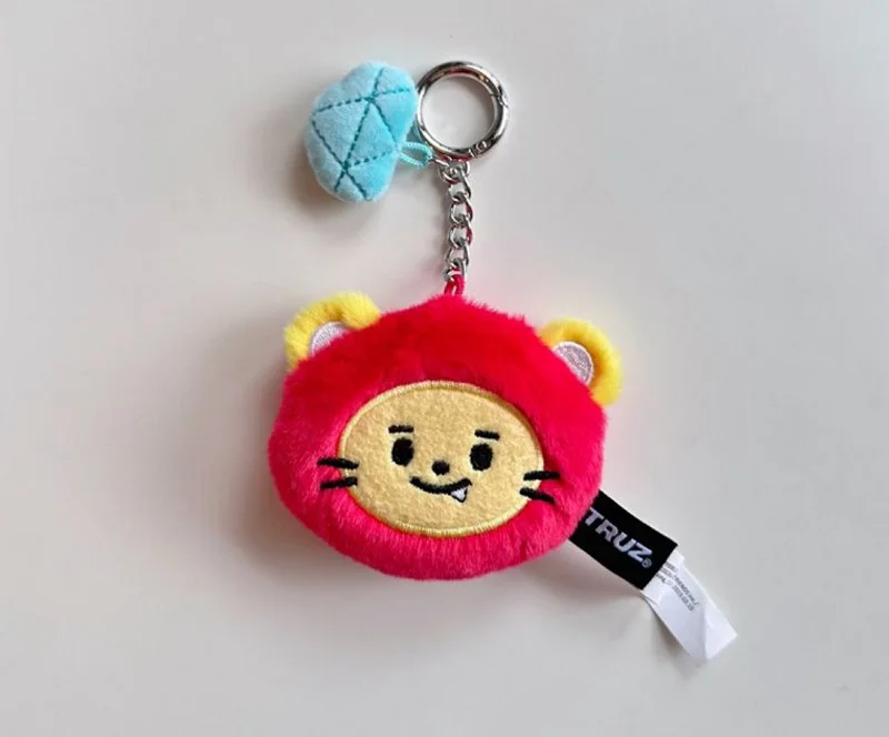 6-8cm TREASURE MINI Plush Doll TRUZ Cartoon Plushies Doll Keyring Haruto DoYoung ASAHI JaeHyuk Keychain Fans Gifts Bag Pendant 5