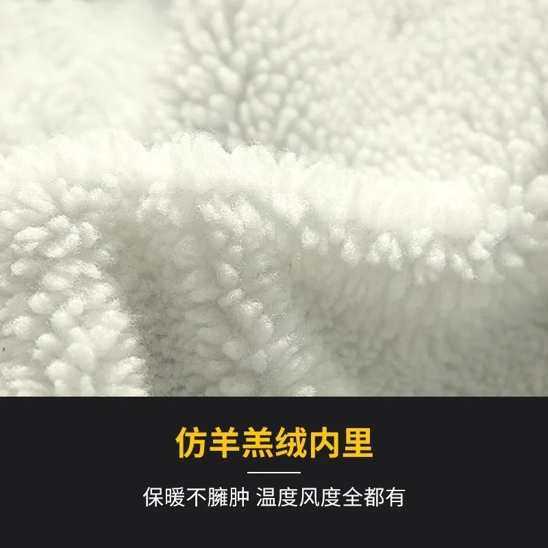 2023 Autumn/Winter New Fashion Trend Lamb Cashmere Denim Jacket Men's Casual Comfort Thick Warm High Quality Plus-Size Coat 3XL 5