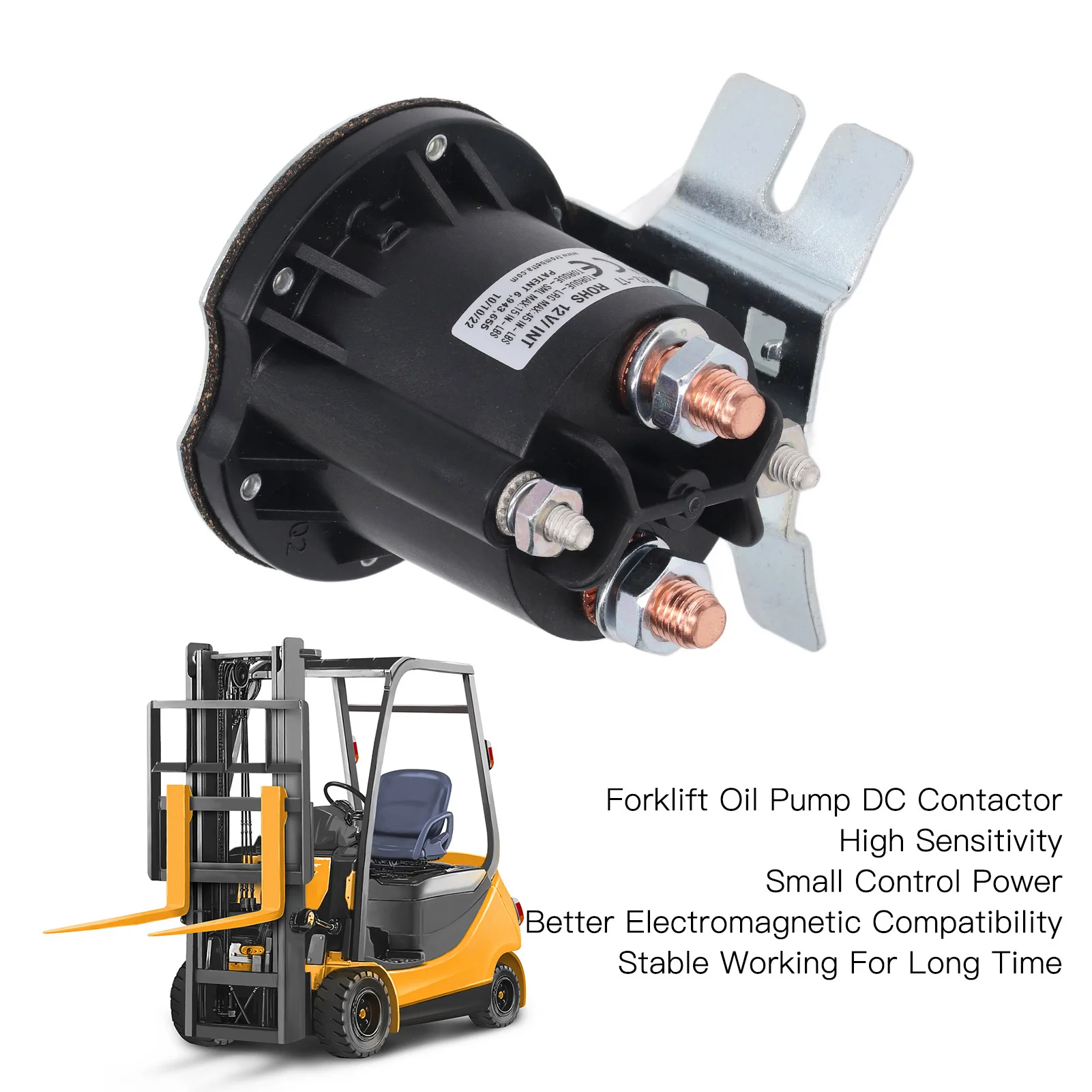 Electric Oil Pump Contactor Sensitive Small Power 684 1261 212 17 Replacemant for TROMBETTA Forklift DC12V Forklift Contactor