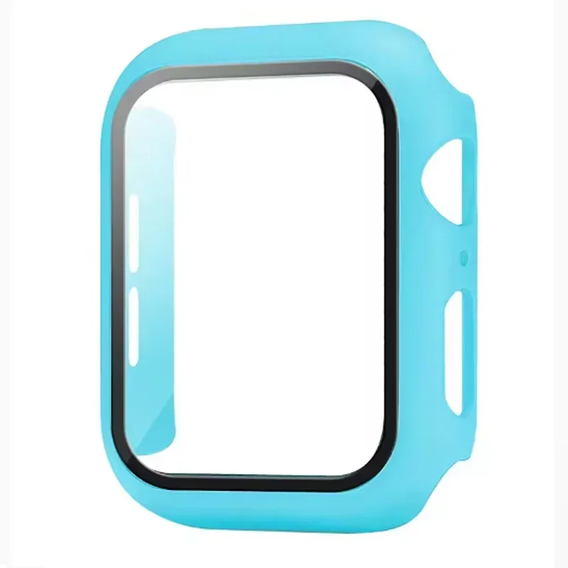 Cam + Kapak Apple Watch durumda 46mm 42mm 40mm 45mm 41mm 38mm 44mm Ekran Koruyucu iwatch serisi 10 9 8 7 6 5 3 SE Aksesuarları