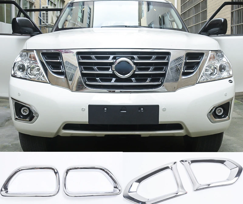 

for 2020-2016 Nissan Patrol Y62 lampshade Modification Accessories Front and Rear Fog Lamp Decoration Frame