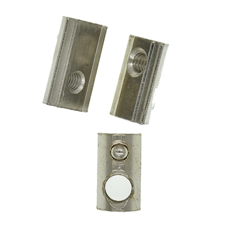 T Spring Nuts 100/50/20pcs Half Round Elasticity Roll-in M3 M4 M5 M6 M8 3030 4040 454 Aluminum Profiles Groove