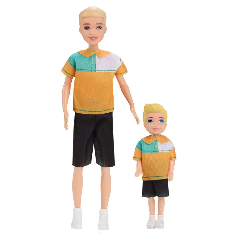 7 Inch / 5 Inch Cute Brother-sister Doll Toys Body Joints Movable Fashion Clothes 23cm Princess Doll Children Play House Toys