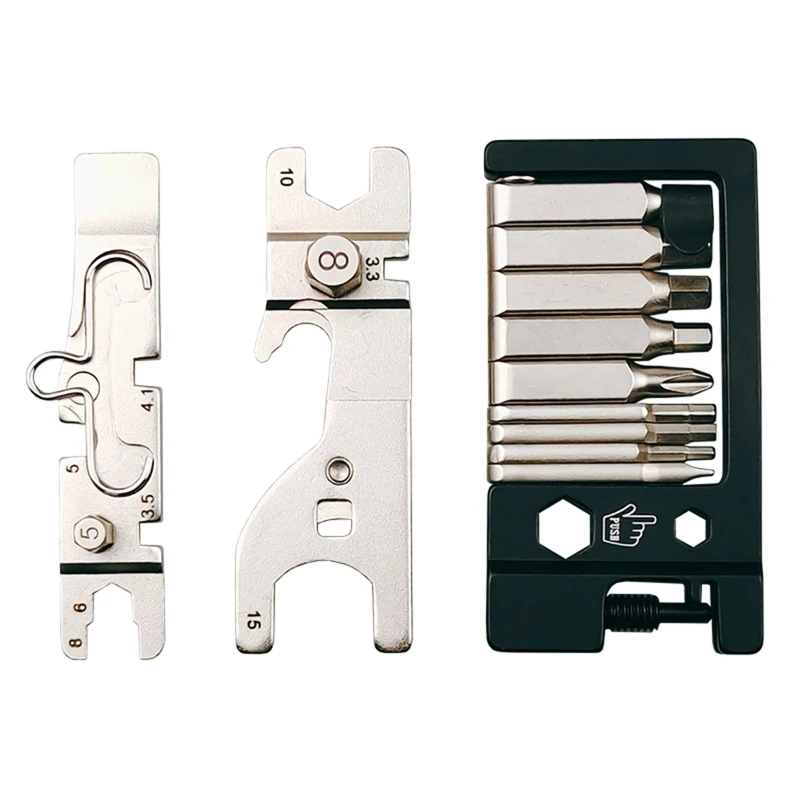 

Folding Bike Tire Repair Multitool Cycling Mechanic Repair Combination Tool D5QD
