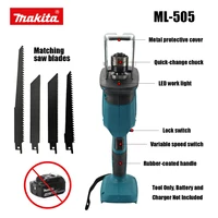 Scie sauteuse sans fil Makita ML-505, scie à chaîne électrique, outil électrique portable pour la coupe du bois, du métal et des tuyaux 2