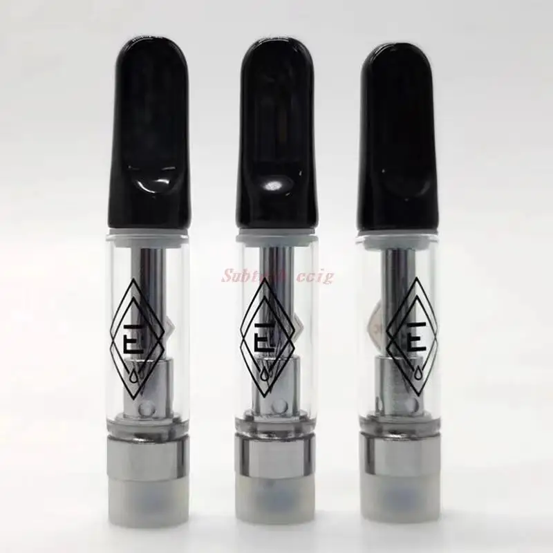 50pcs EUREKA Vape Cartridges Wax Atomizers 0.8ml Leakproof Ceramic Coil Vape Cartridge 510 Glass Thick Oil Carts E Cigarette
