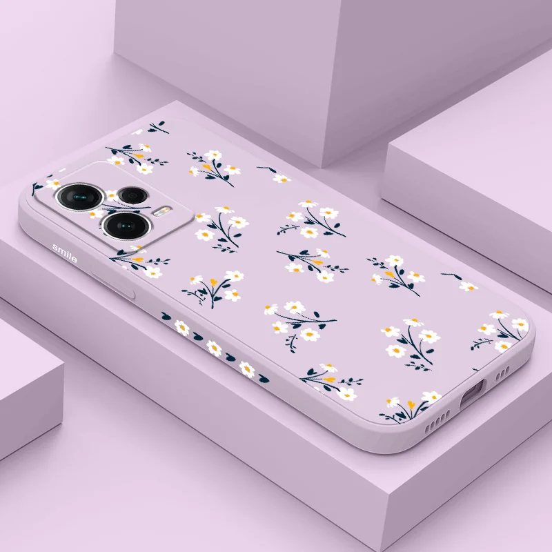 Exquisite Floral Silicone Soft Phone Case