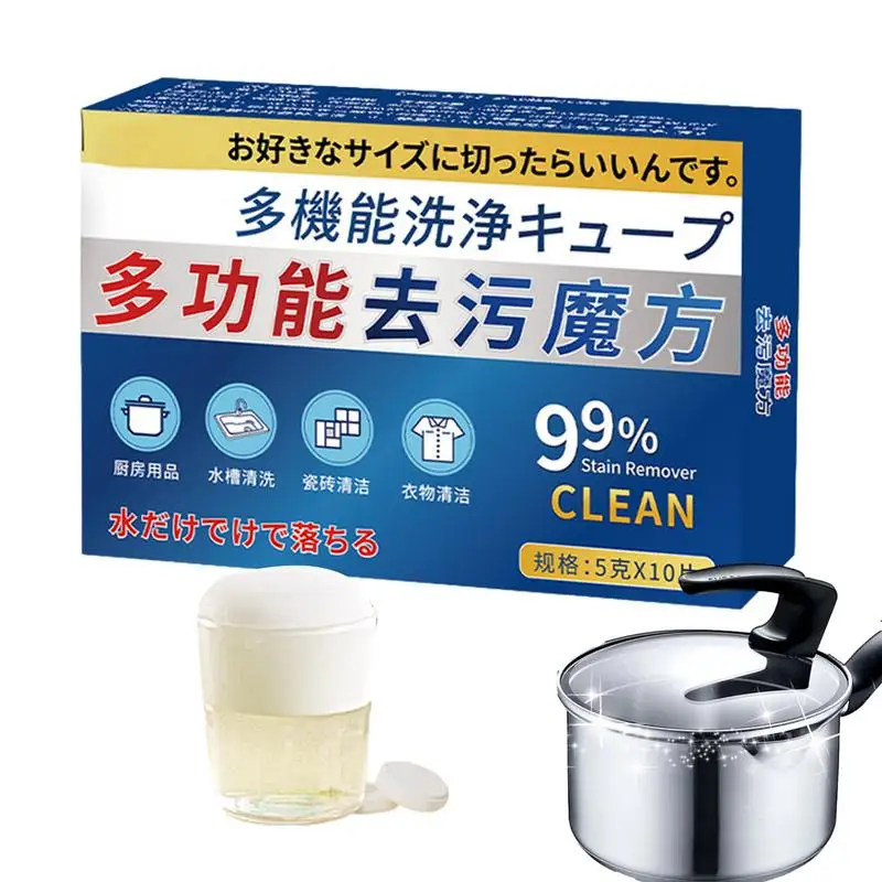 

Washing Machine Effervescent Tablets Multifunctional cleaning tablet Cube Effervescent 10 Tablet Affresh Washing Machine Cleaner