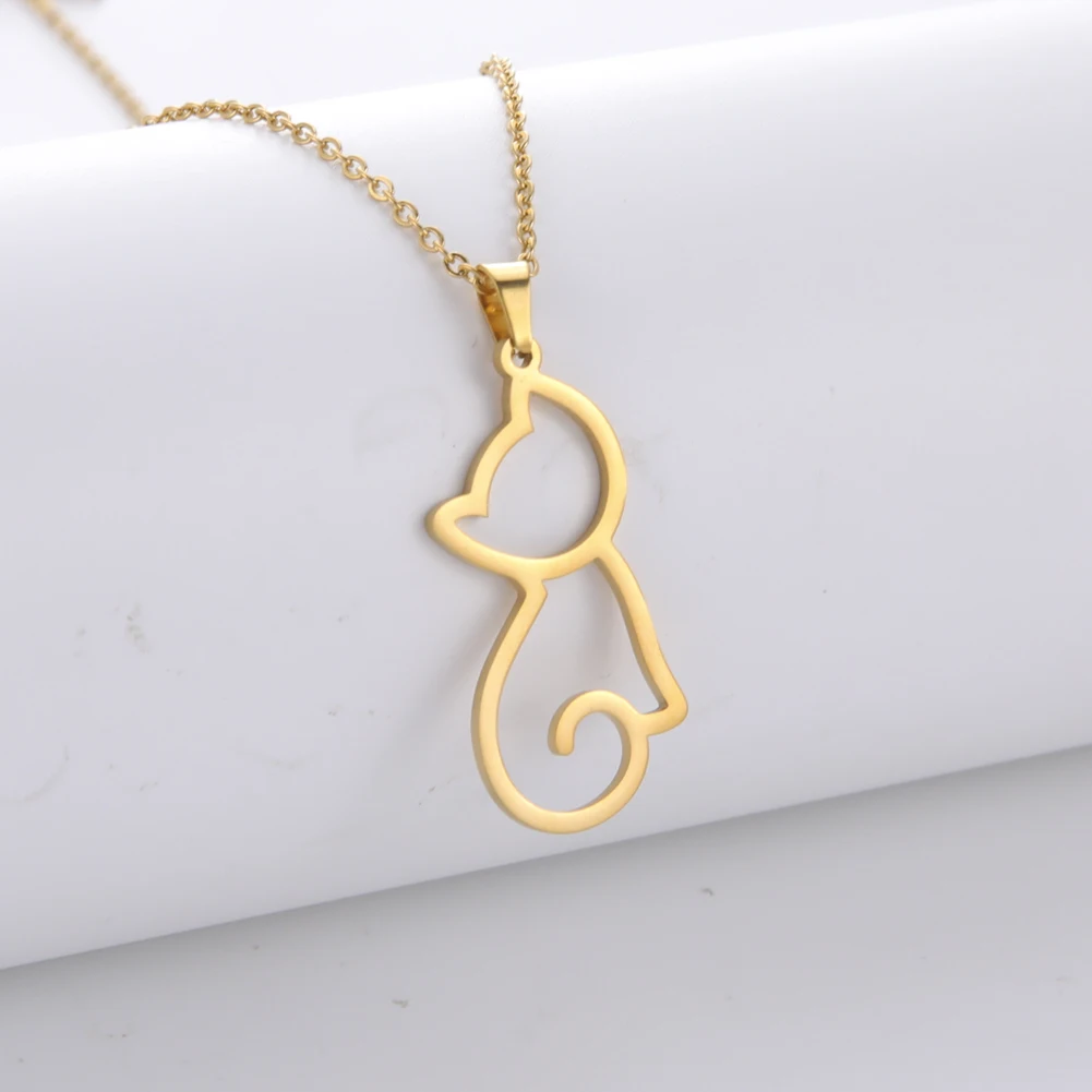 Set 3 Collane A Forma Di Gatto Con Cristalli – Catena Regolabile, In Lega Nichel-free, Regalo Ideale Per Ragazze E Donne Per Compleanno E San Valentino