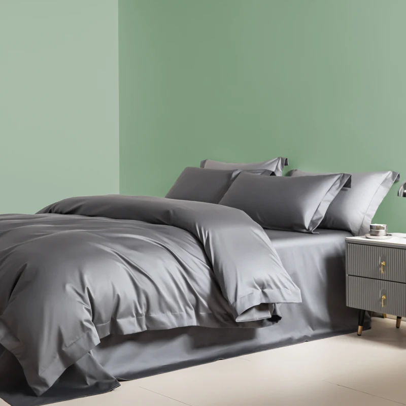 Copripiumino in cotone Pima Premium 2025 210x230 cm Doppio Dimensioni 1200TC Morbido 1