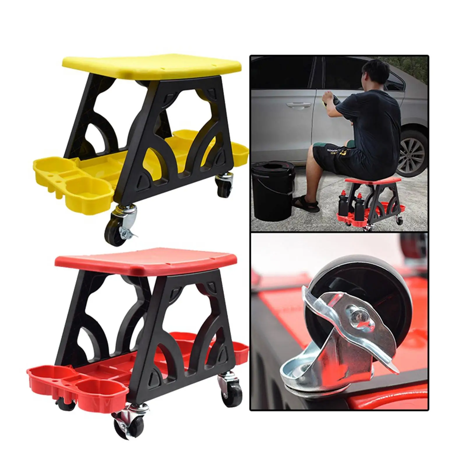 Sgabello Per Dettagli Auto Utility Rolling Machanics Creeper Seat Sgabello Mobile Rolling Seat Creeper Per Meccanica E Dettagli/Garage