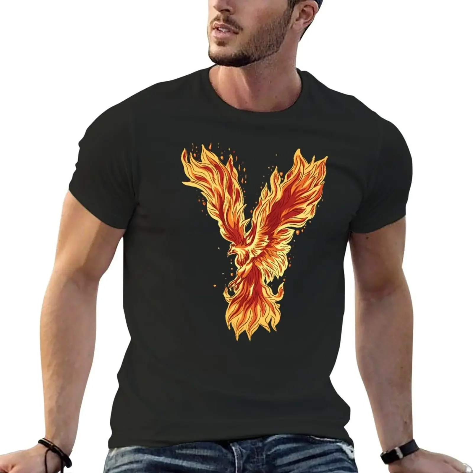 

PHOENIX CREATURE T-Shirt summer clothes hippie clothes Aesthetic clothing mens tall t shirts