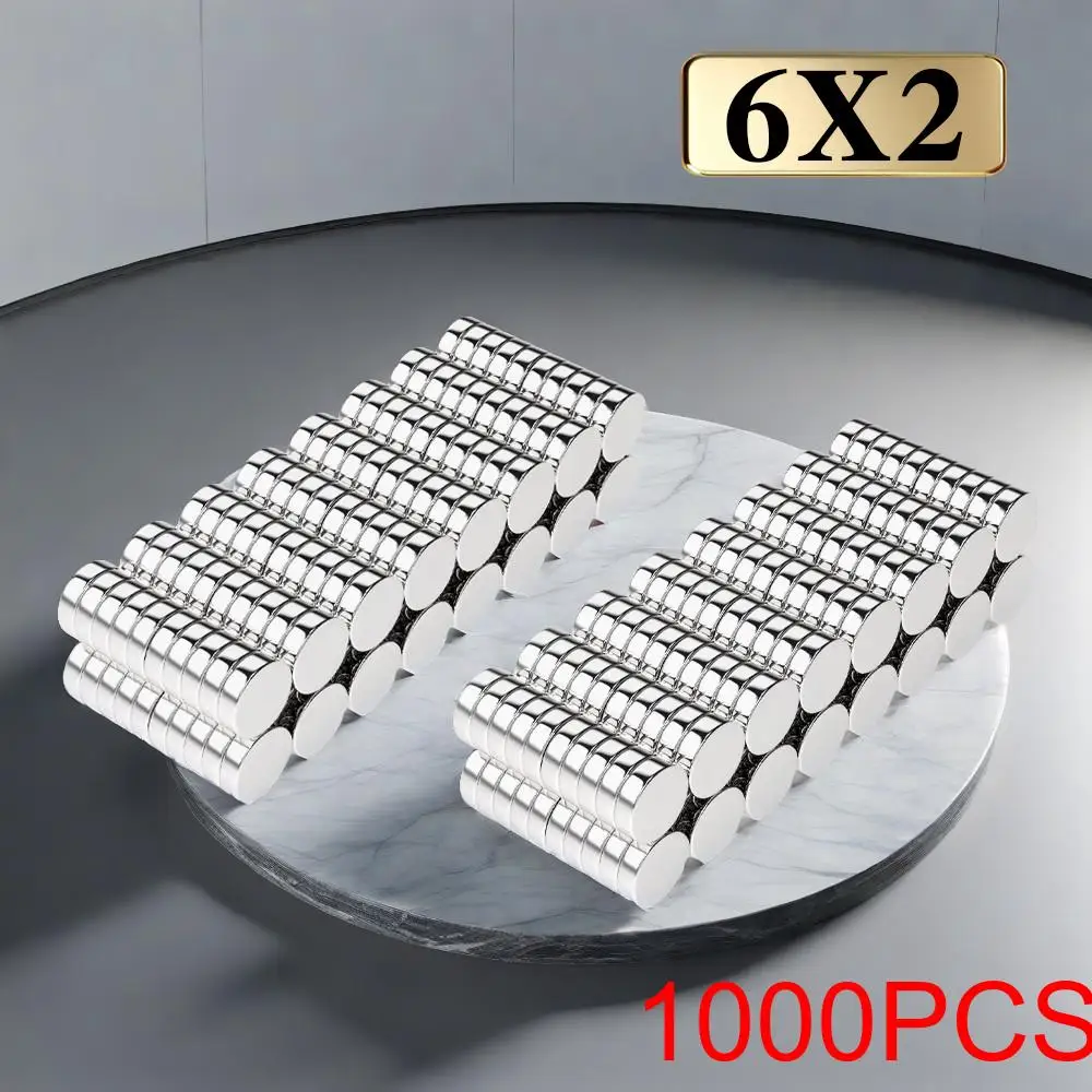 Strong Refrigerator Magnets for Home, Office, and Workshop - Versatile 6x2mm Größe