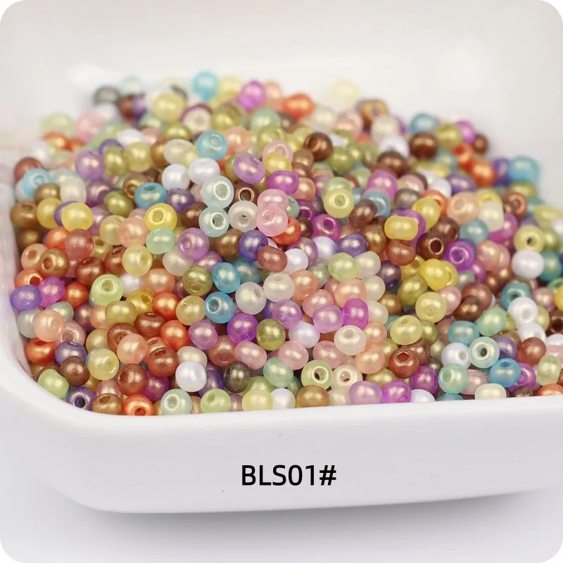 2/3mm 카멜레온 글래스 미렛 비즈, 무광택 진주색 비즈, 수제 DIY 루즈 비즈