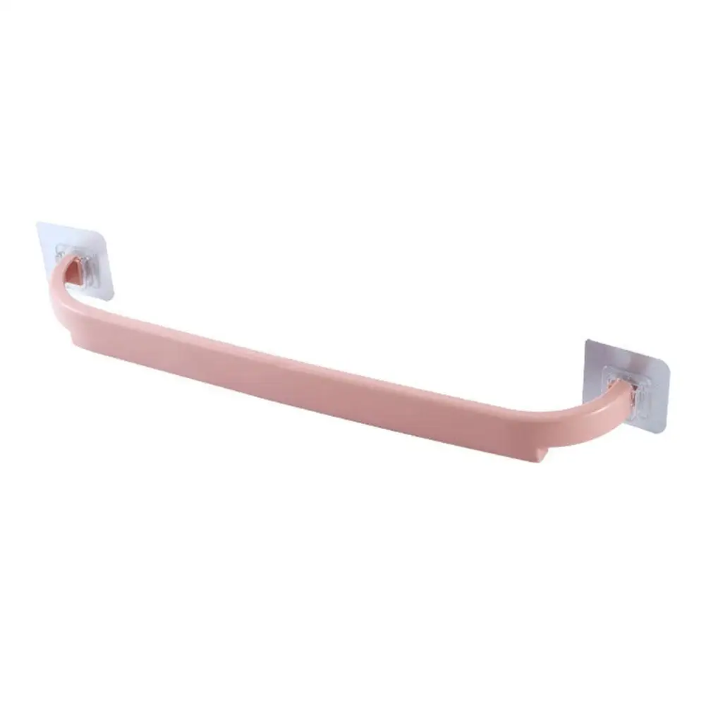 Towel Rack Adhesive Bathroom Towel Bar Shelf Wall Mounted Towels Hanger Toilet Holder Kitchen Bathroom Organizer