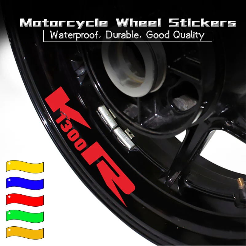 k1300r New Motorcycle Waterproof Wheel Stickers Reflective Sign Inner Rim Stripe Tapes Decals Accessories For BMW K1300R K 1300R motorcycle wheel hub inner rim stripe tape durable reflective declas for er 6n er 5 ex 6 sign waterproof stickers er6n er 5 ex 6